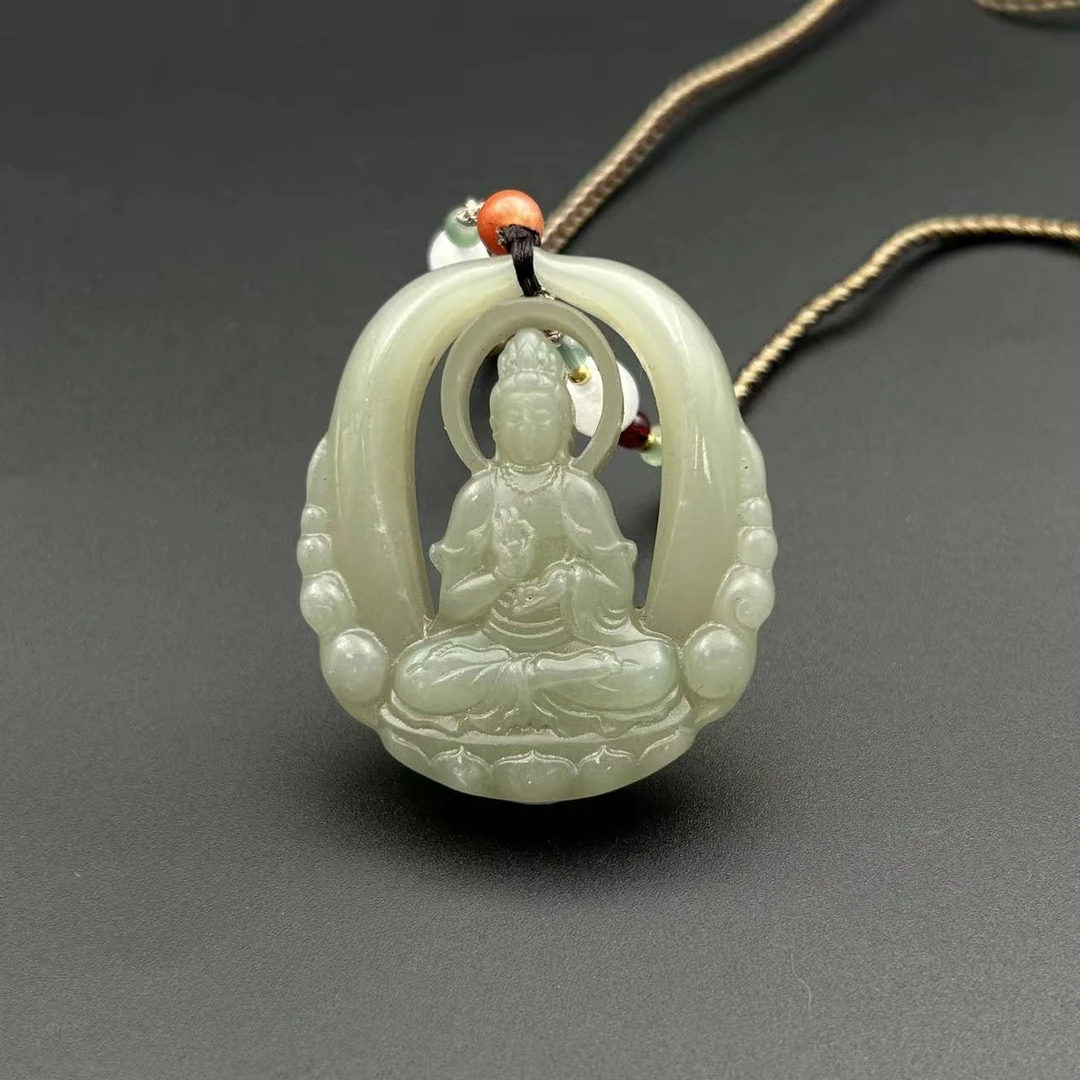 LOT.36/20世纪和田玉佛牌吊坠/Q535482