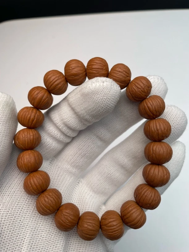 【 边肚同尺原皮土豪- 至遵出品】全品猴头核桃手串