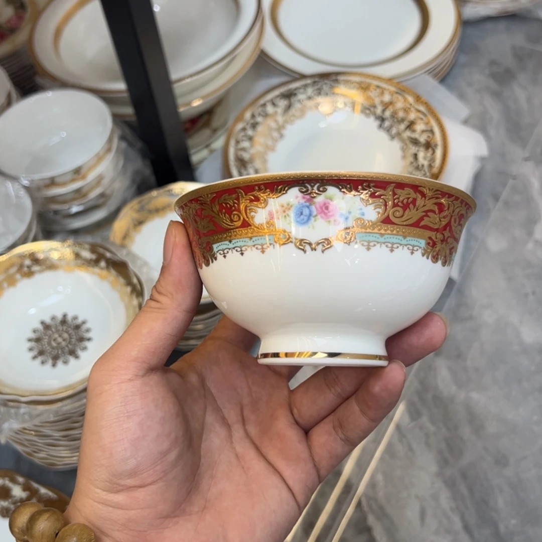 【闪购商品】瓷片欣*佳4.75寸米饭碗八个一单