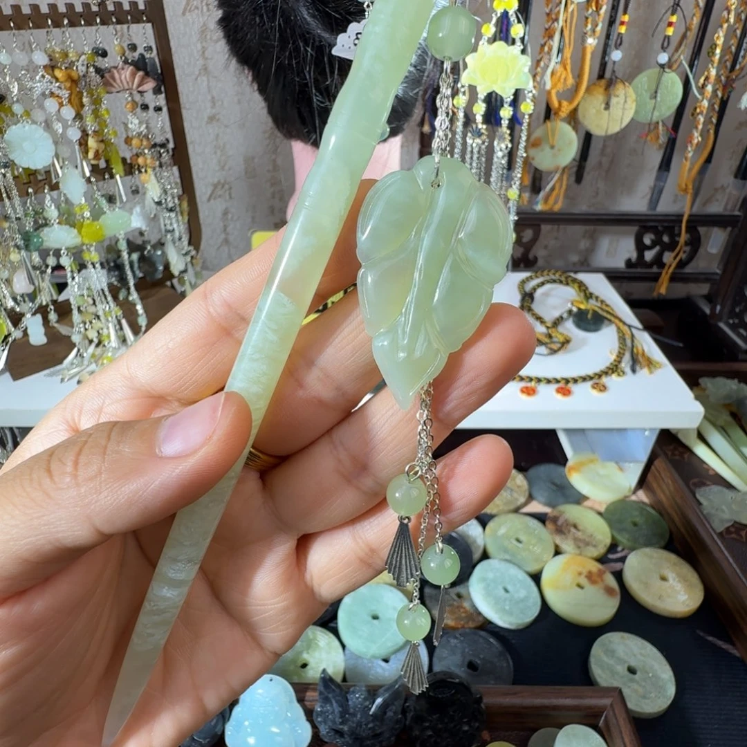岫玉未镶嵌发簪福利款