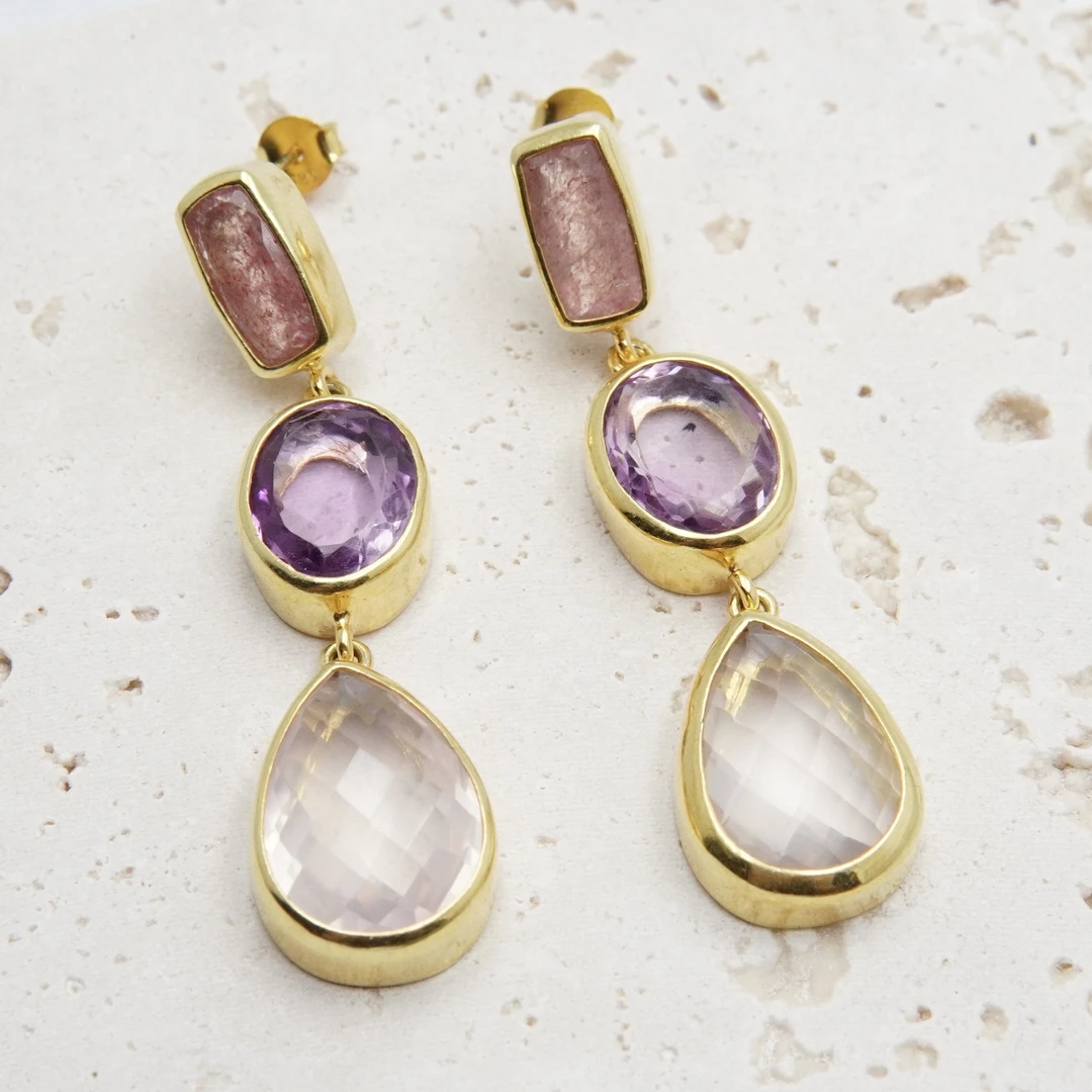 铜合金耳饰 翡冷翠耳钉 伊斯坦布尔耳饰耳钩手作T22