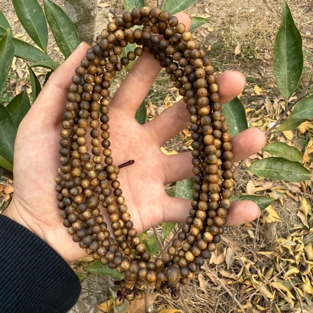 沉香奇楠沉香圆珠长串0.5-8张勺子多样性发一条