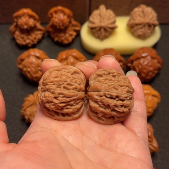 饮***月吊坠文玩核桃四座楼