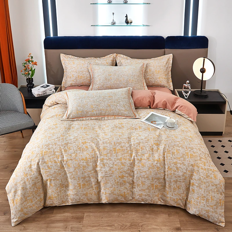 秋冬加厚保暖全棉四件套 柔软斜纹透气纯棉加厚磨毛四件套 不起球