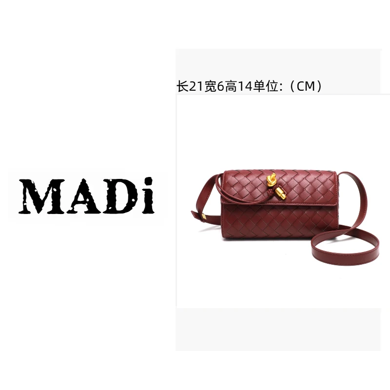 MADI/原创设计秋冬新款简约时尚百搭腋下斜跨单肩包-9018