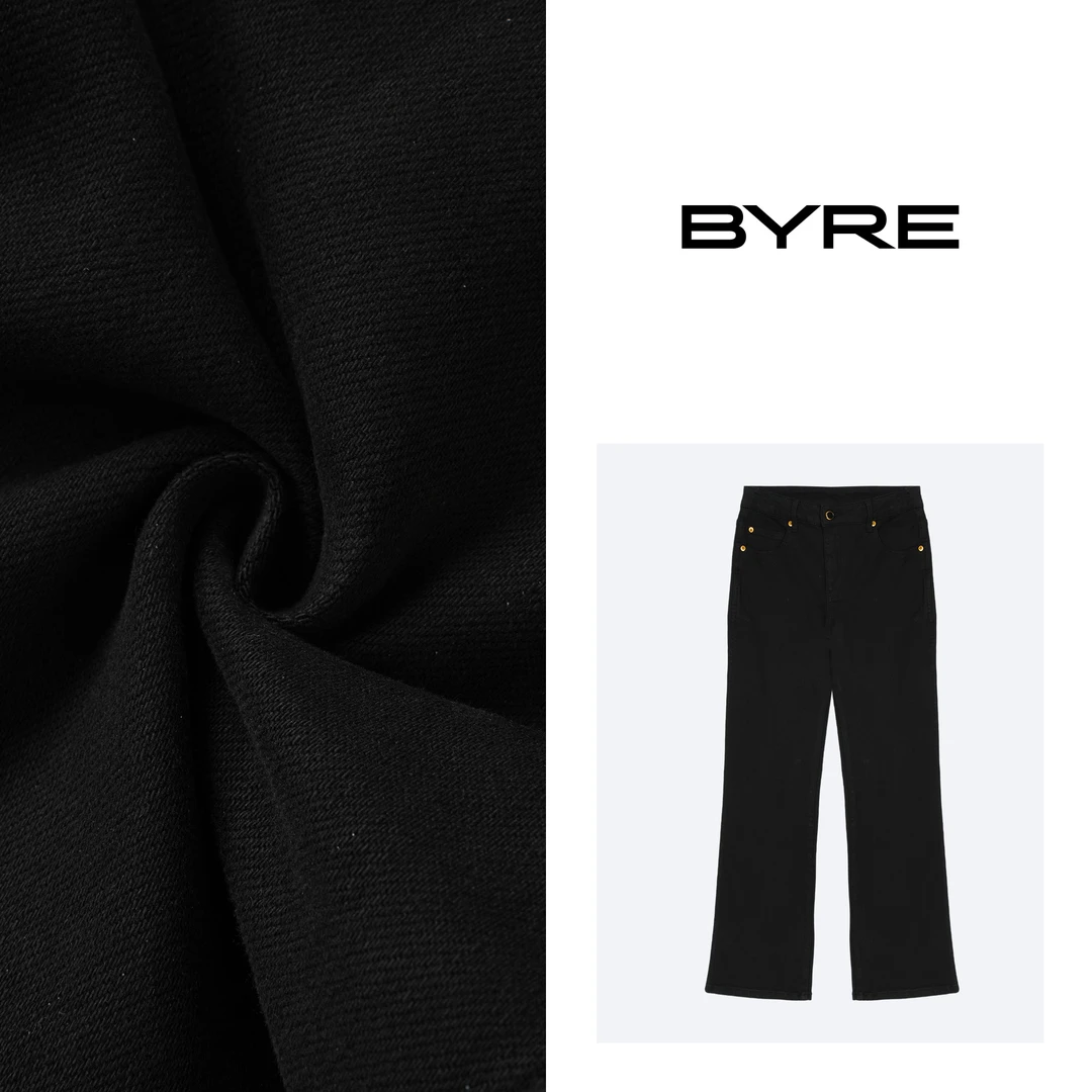 LM136 黑色细狗牛仔裤【机洗不可漂白】