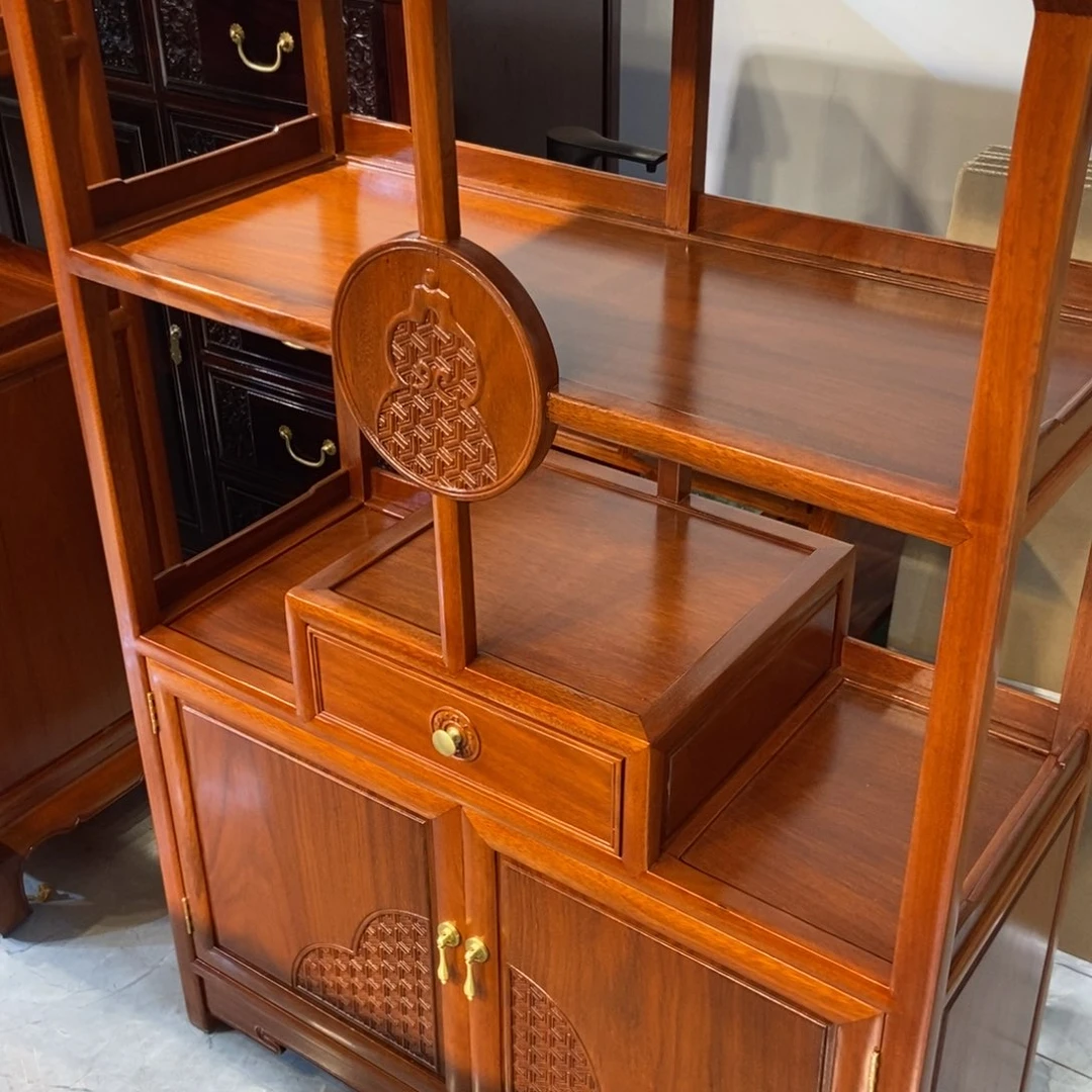 那***啊花梨木类柜类家具博古架03