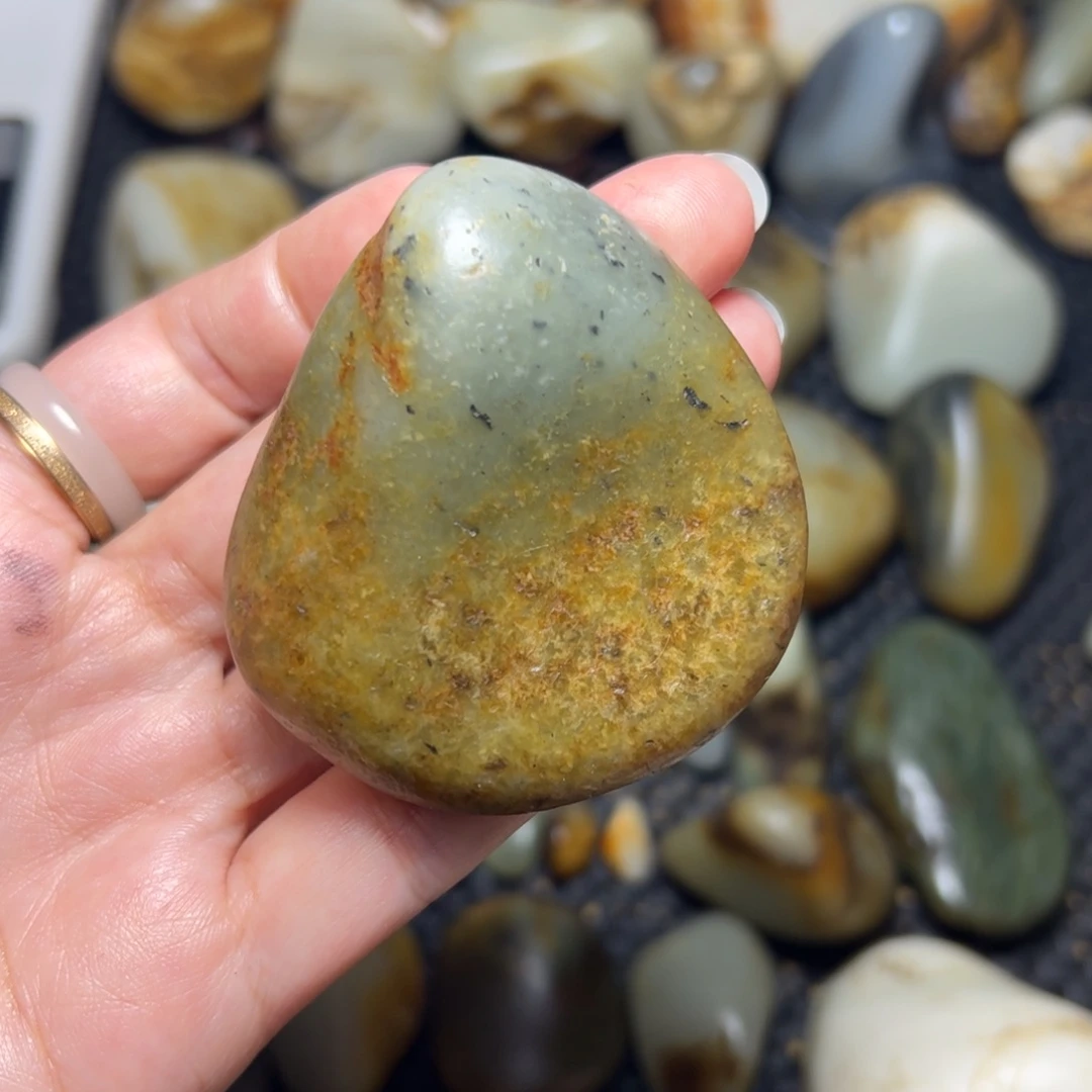 和田玉未镶嵌挂件66