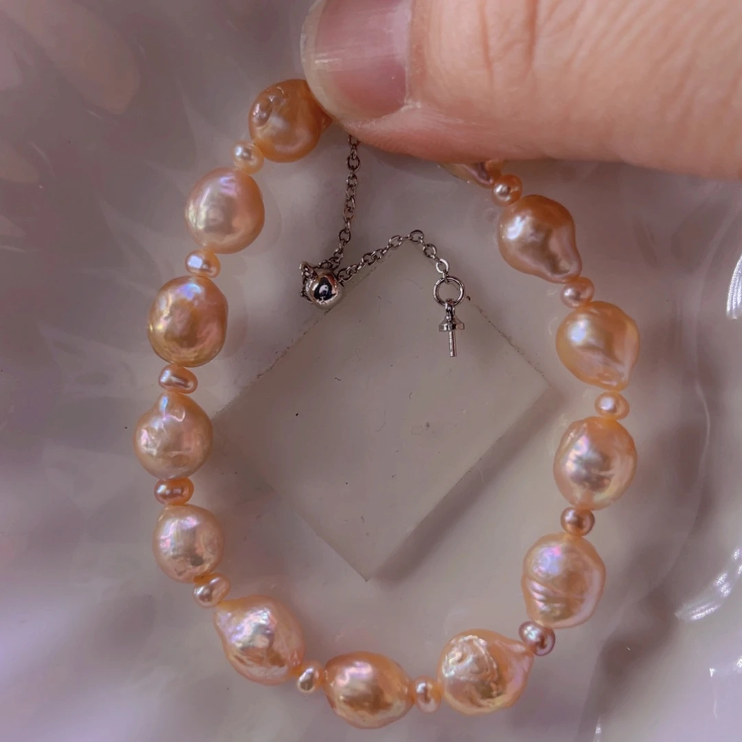 淡水珍珠手绳合金