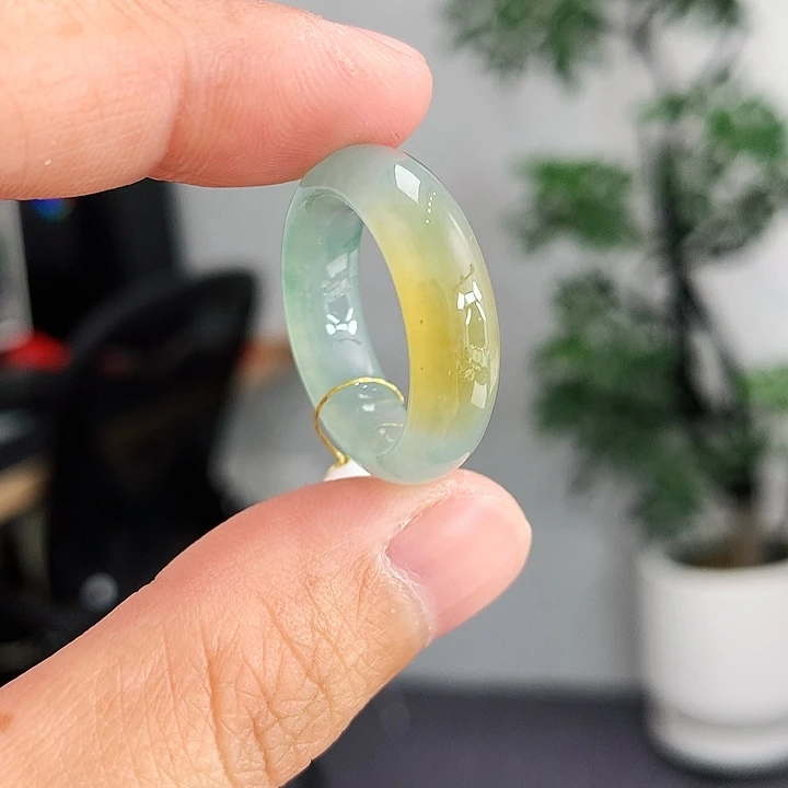 翡翠未镶嵌戒指14号