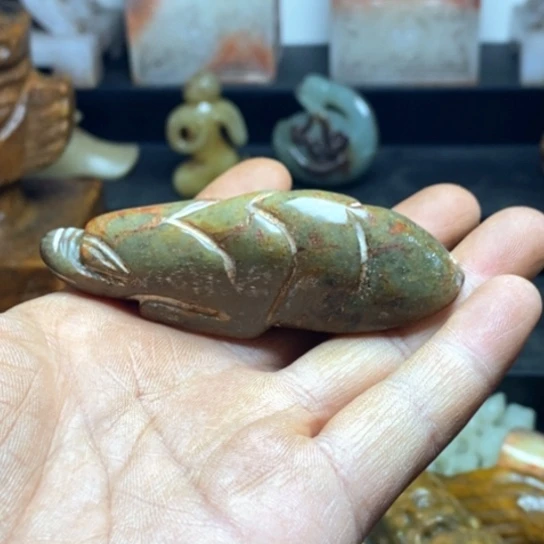 未镶嵌和田玉摆件乡**化