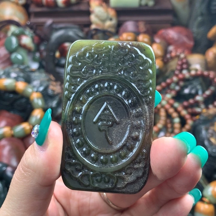 岫岩河磨玉（透闪石质玉）把件未镶嵌