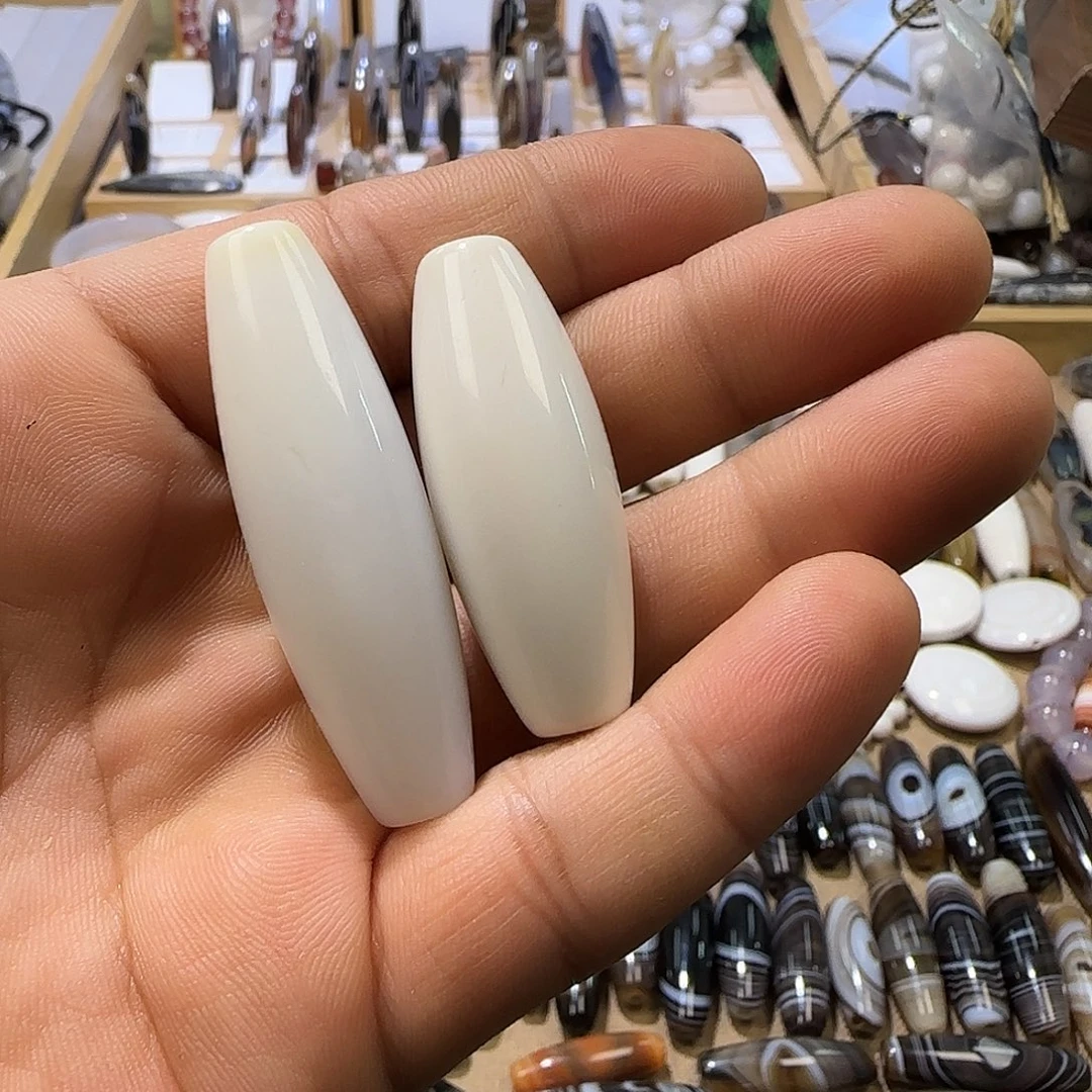 烤***鱼玛瑙/玉髓未镶嵌颈饰