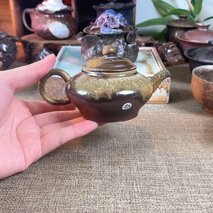 瓷片柴烧。 壶。福利。 17号