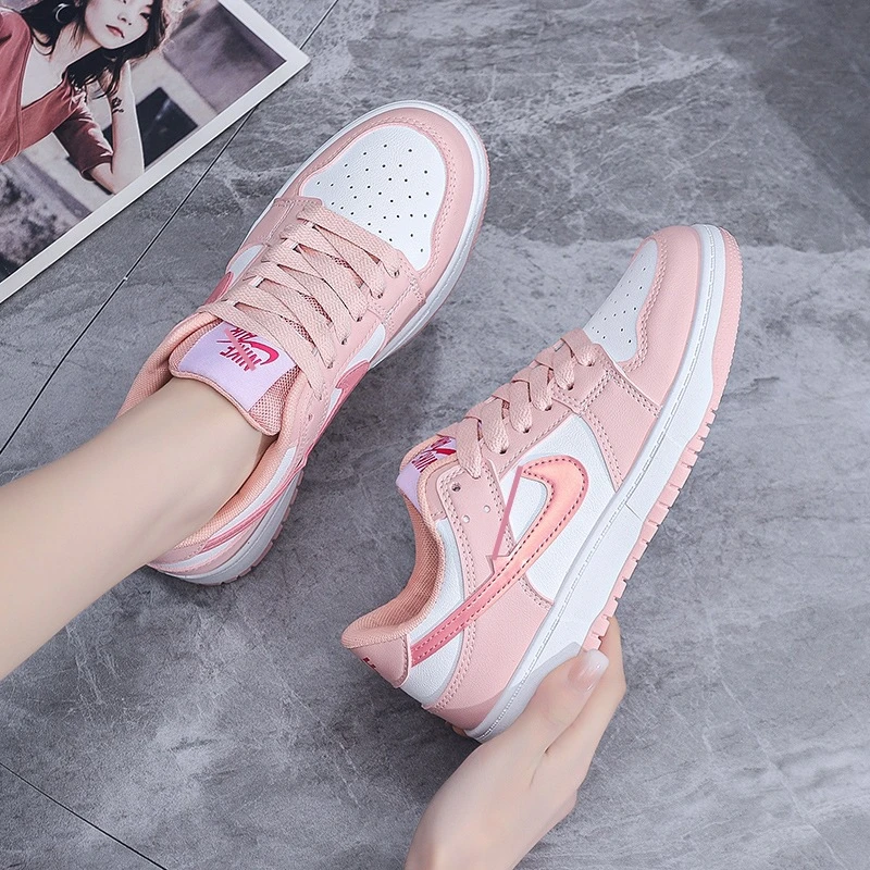 鞋子女春夏透气AJ女鞋莆田aj女鞋空军一号运动低帮樱花粉板鞋潮鞋