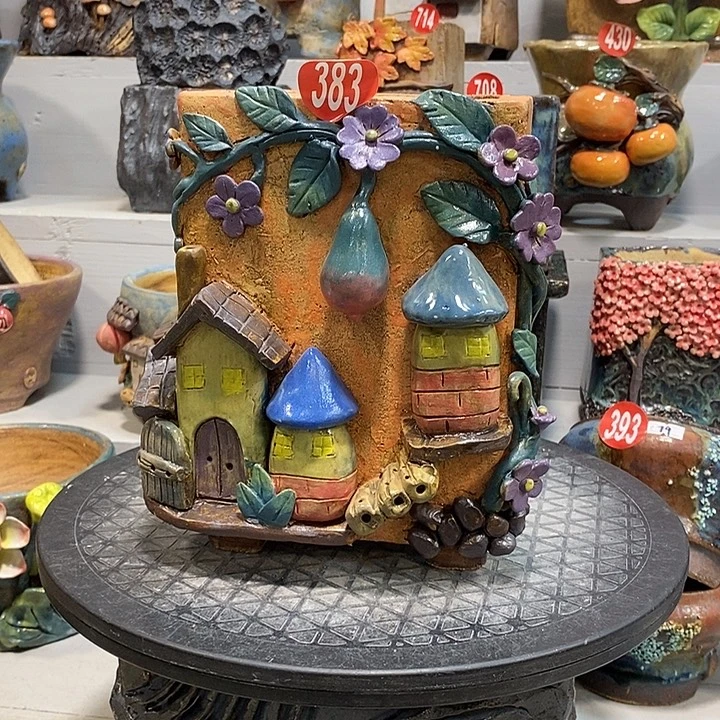 383 号陶然花器手工花盆