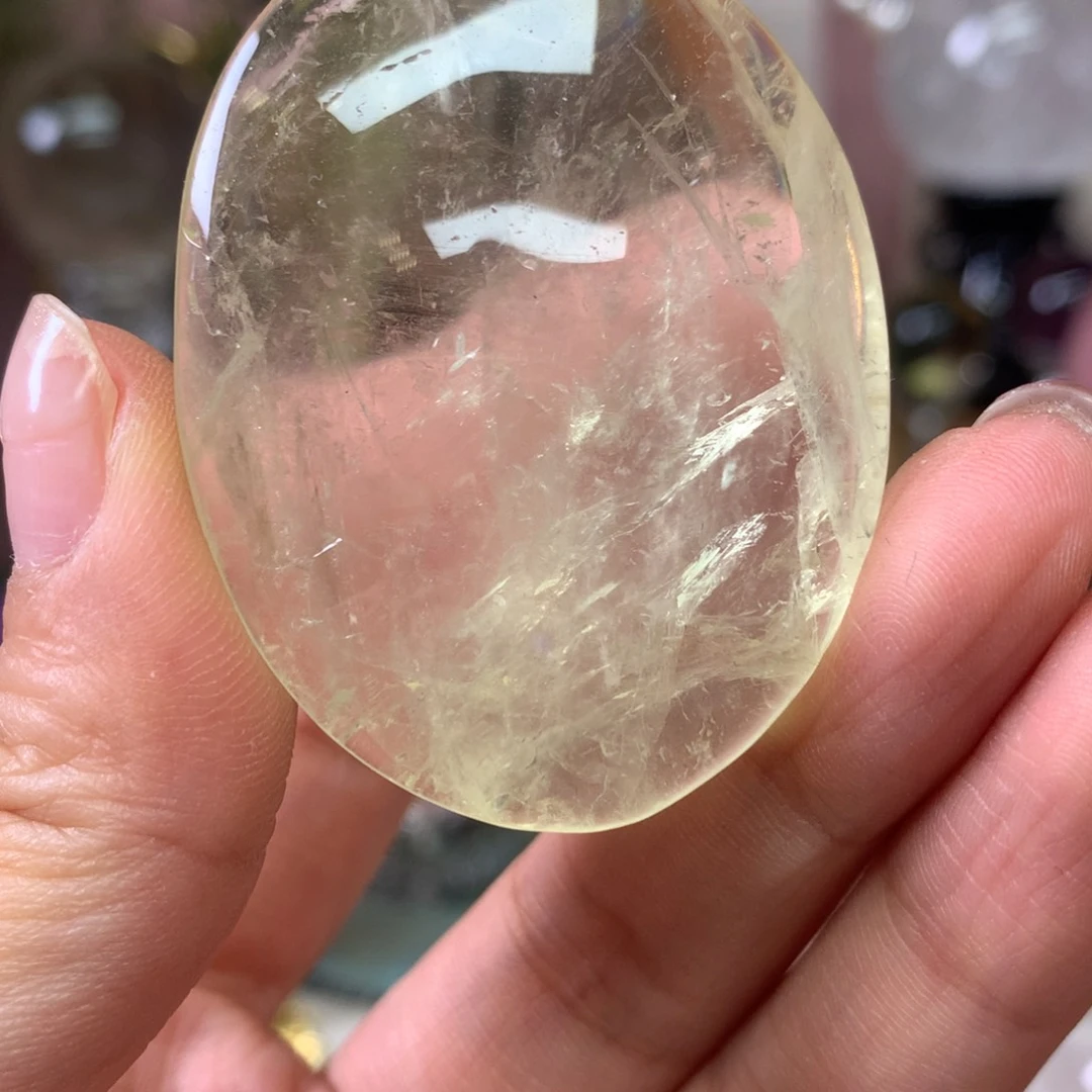 水晶珠宝半成品未镶嵌黄水晶肥皂