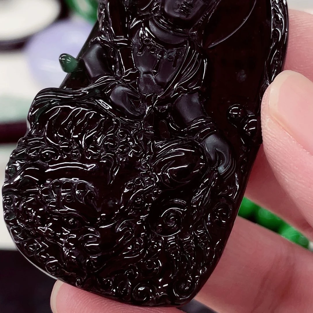 翡翠未镶嵌颈饰先鉴后发一物一证