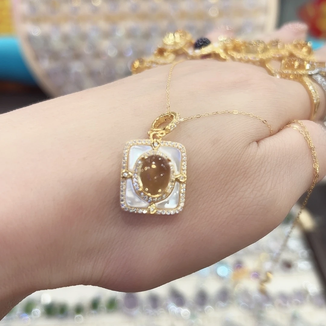 -****银S925镶嵌黄晶戒指