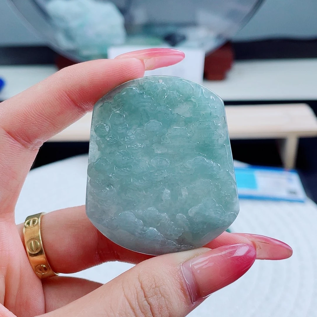 翡翠未镶嵌颈饰天然翡翠