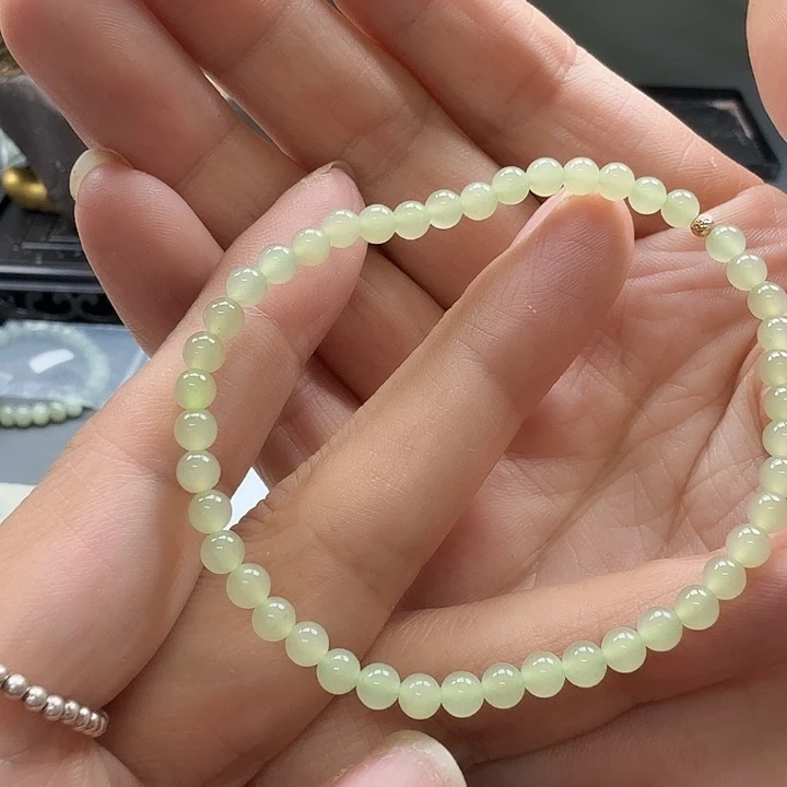 手链18K金镶嵌和田玉30