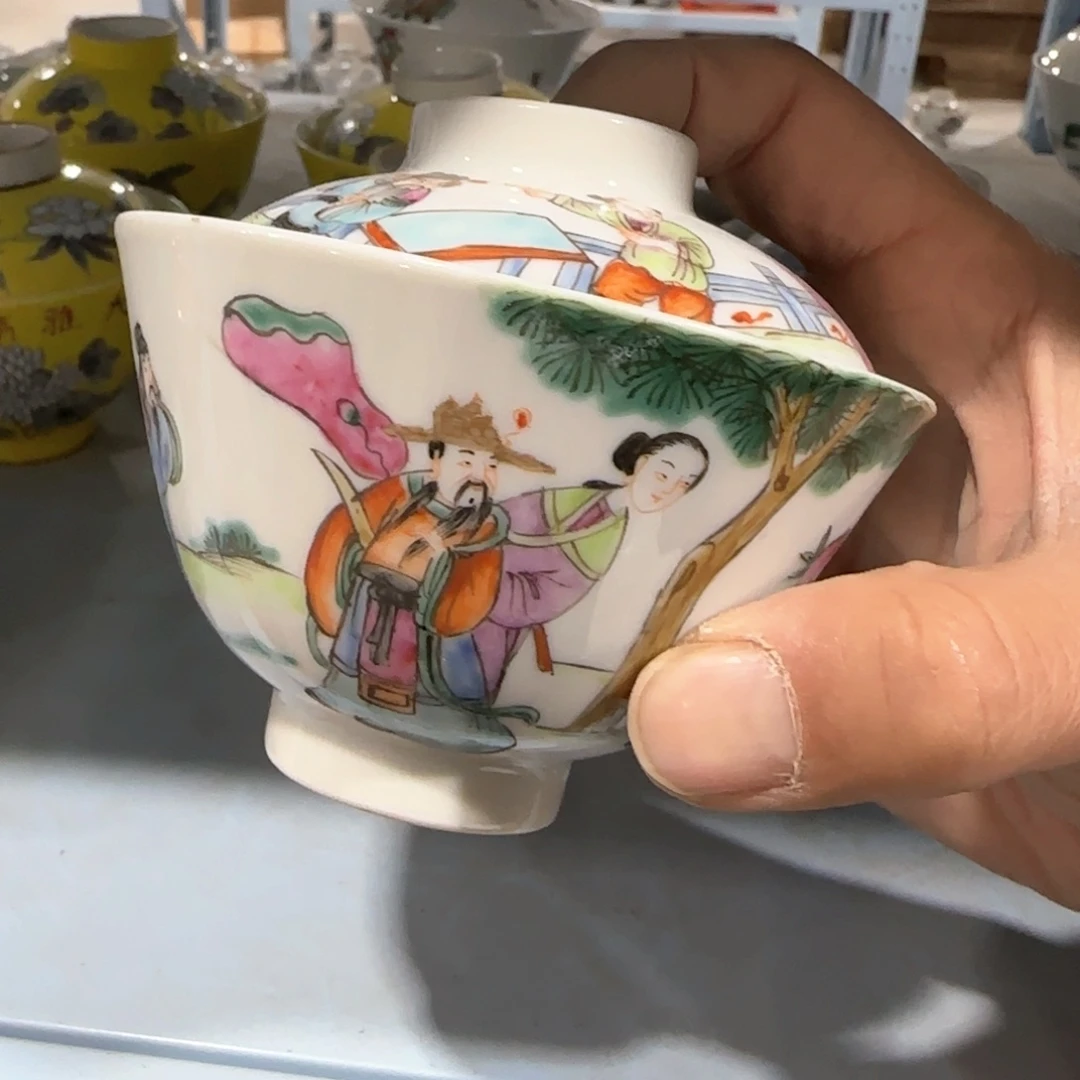 瓷片摆件手绘瓷器全部处理了吧