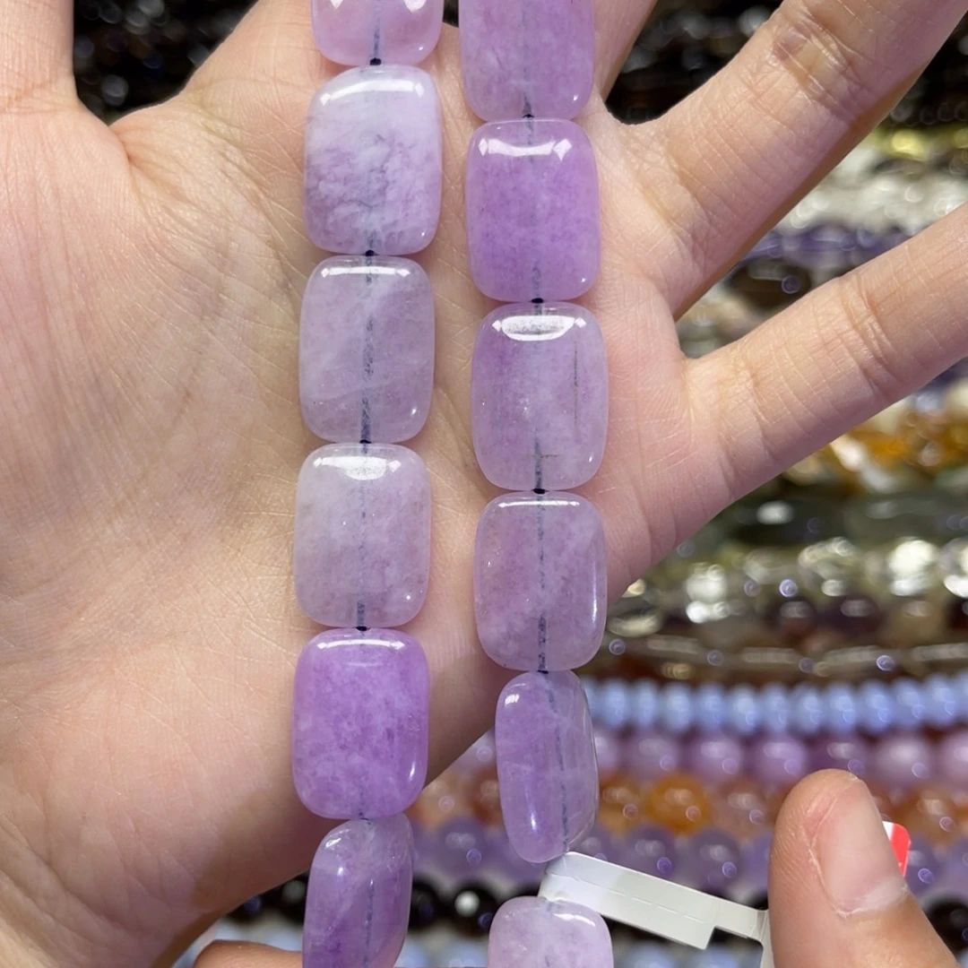 玛瑙/玉髓散珠天然紫水晶卡13✖️18长条38厘米
