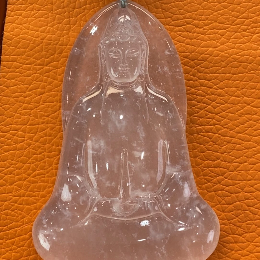 石英质玉吊坠(赠链)银S925镶嵌
