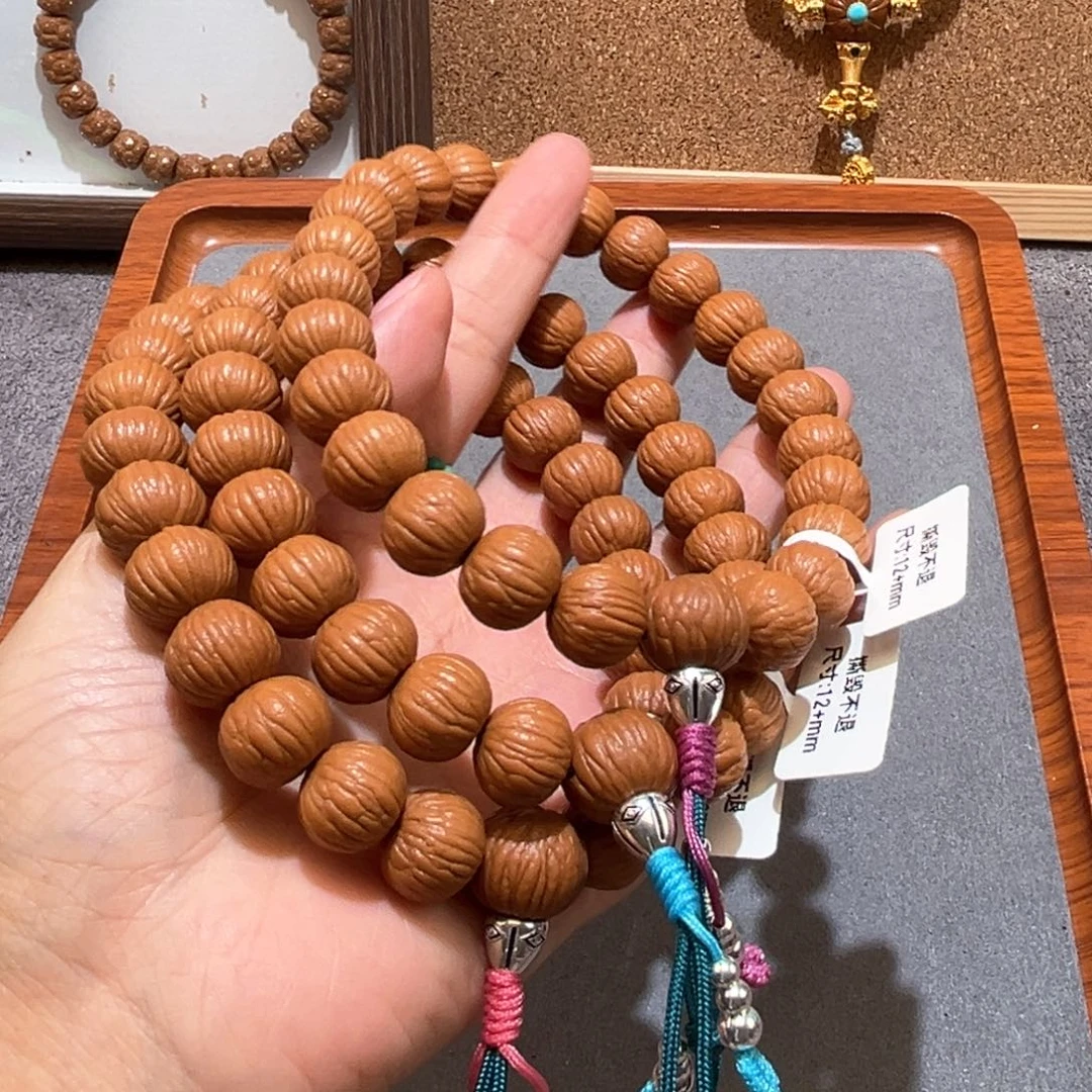 手串猴头核桃土豪手持银佛塔