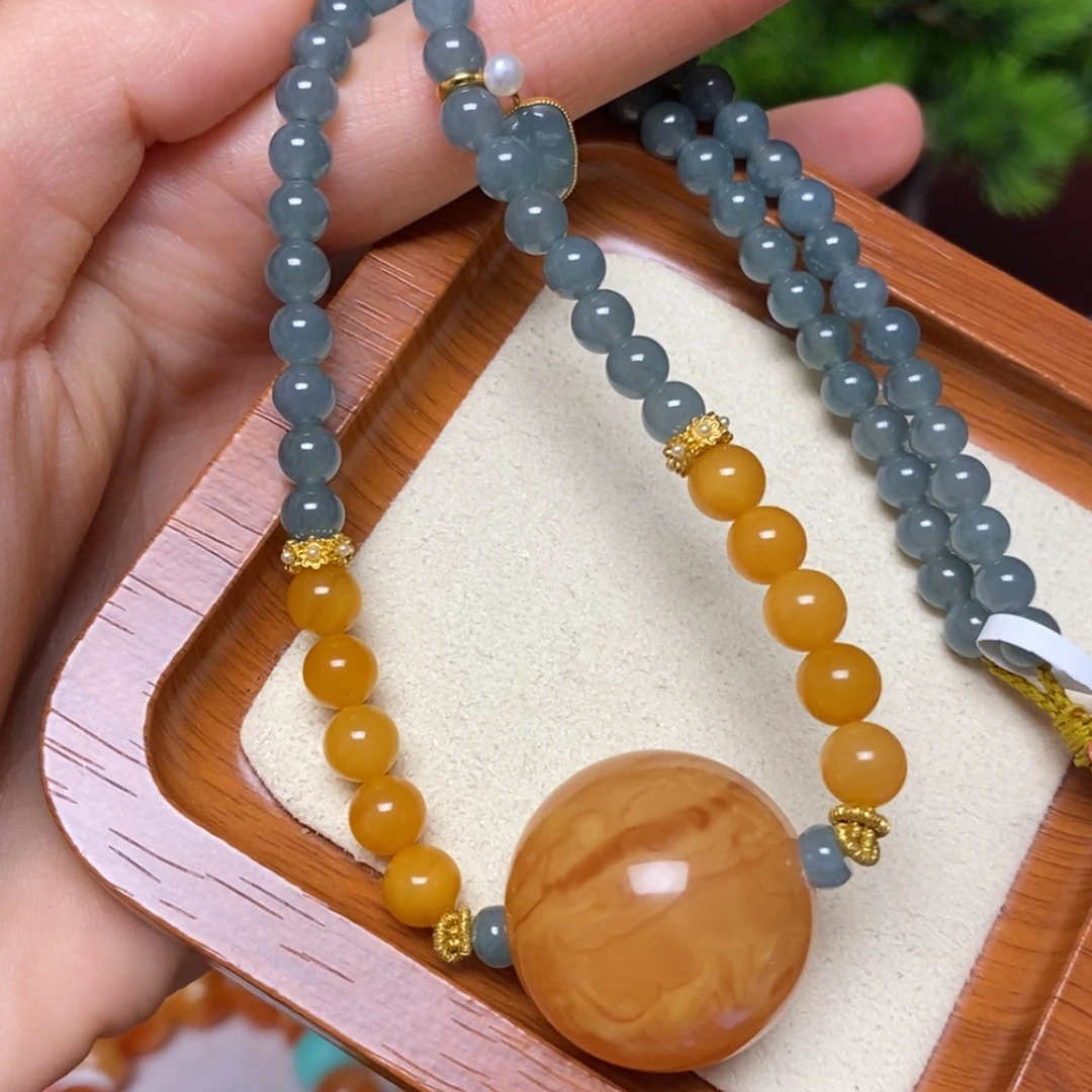 【闪购商品】未镶嵌颈饰蜜蜡项链