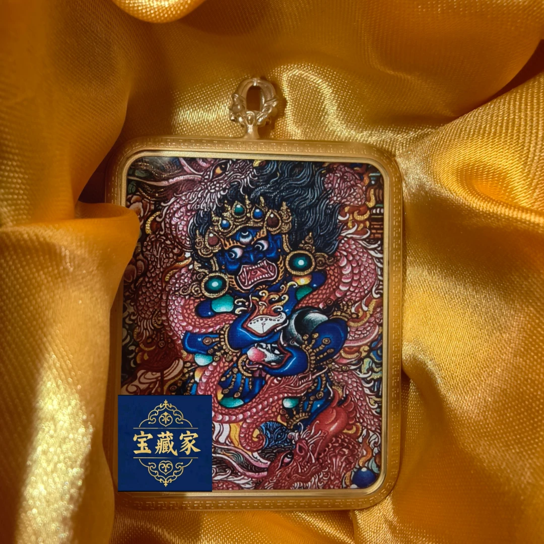 【宝藏家精选唐卡】黑cc合集 配纯铜噶乌盒