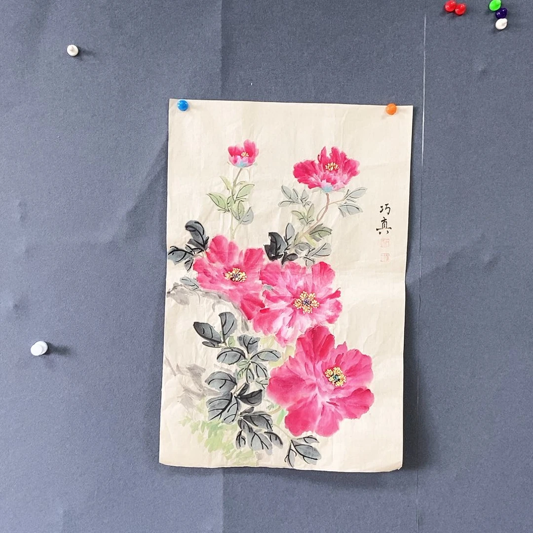 国画石巧真手绘作品欣赏45.68