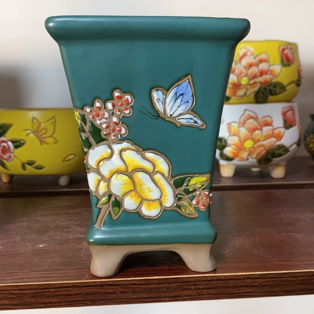 红陶韩式多肉植物花盆