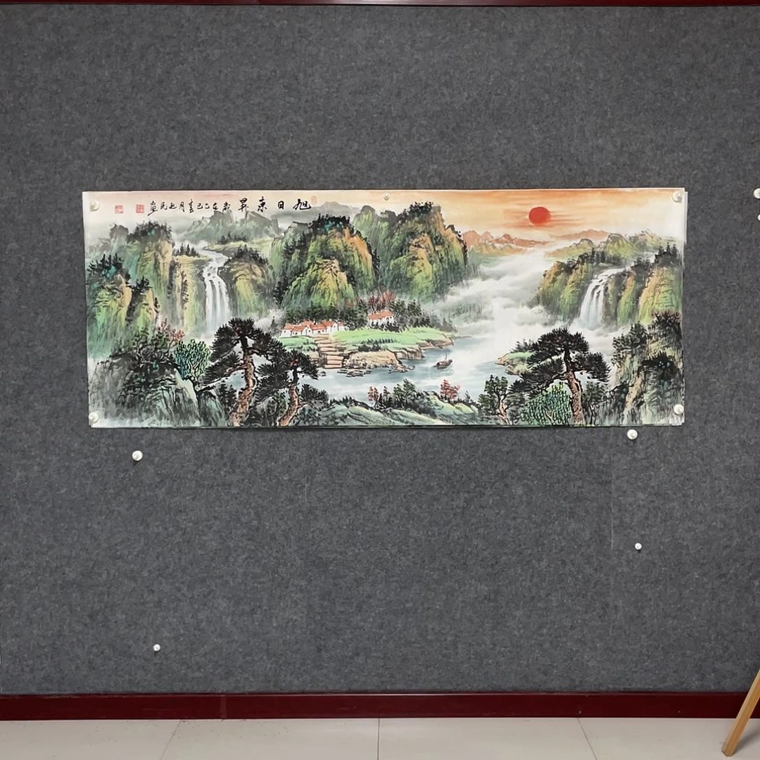 国画小六尺178.69画芯 捡漏