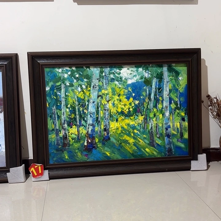 摩***丝横款风景作品家居挂画