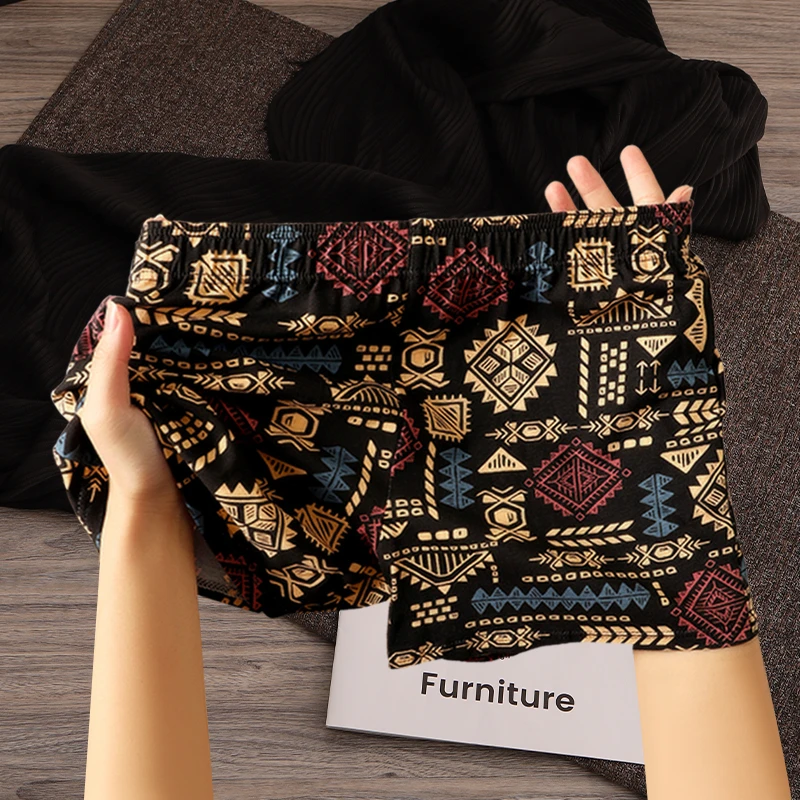 男士内裤纯棉阿罗裤休闲透气舒适家居裤头男式短裤宽松大码睡裤