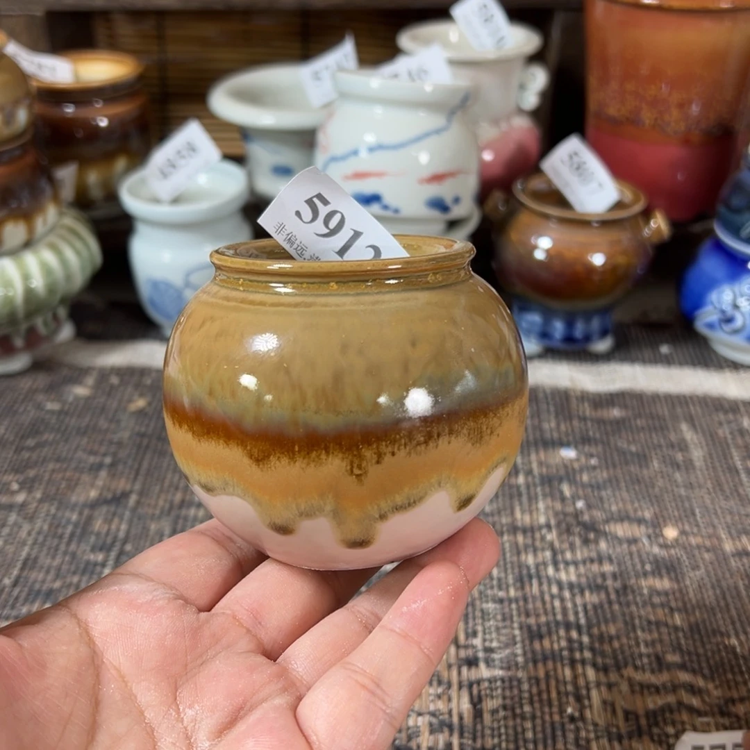 口5手工花盆满30包邮