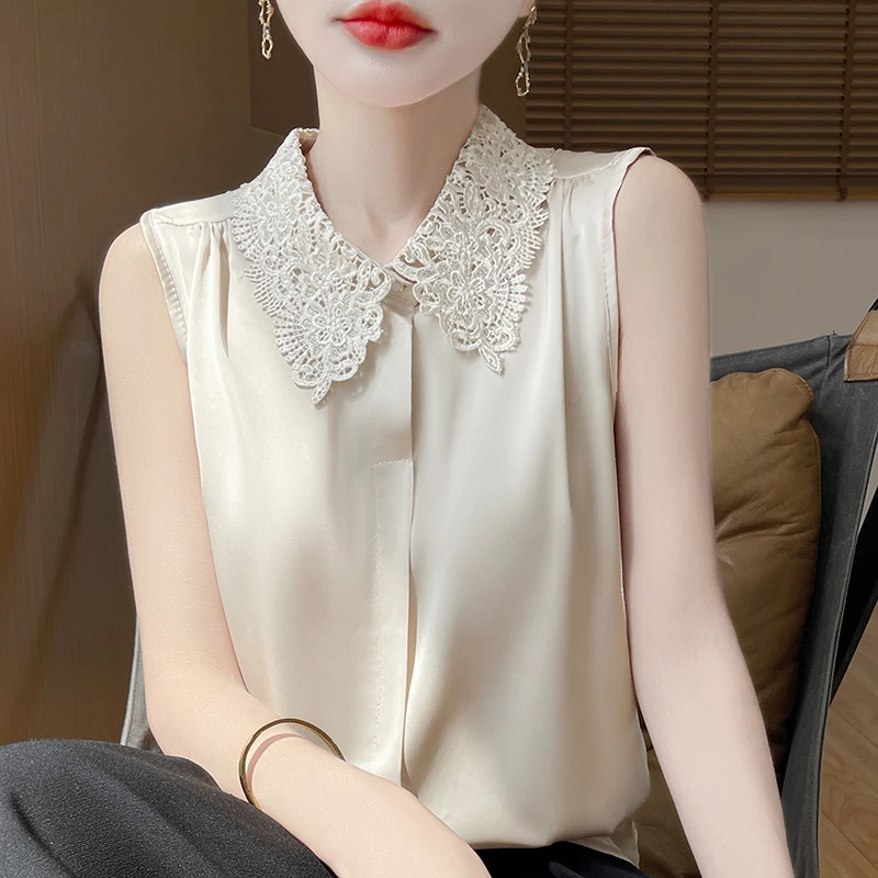 宽松型公主风通勤风通勤常规背心吊带洋气小众夏季法式设计感