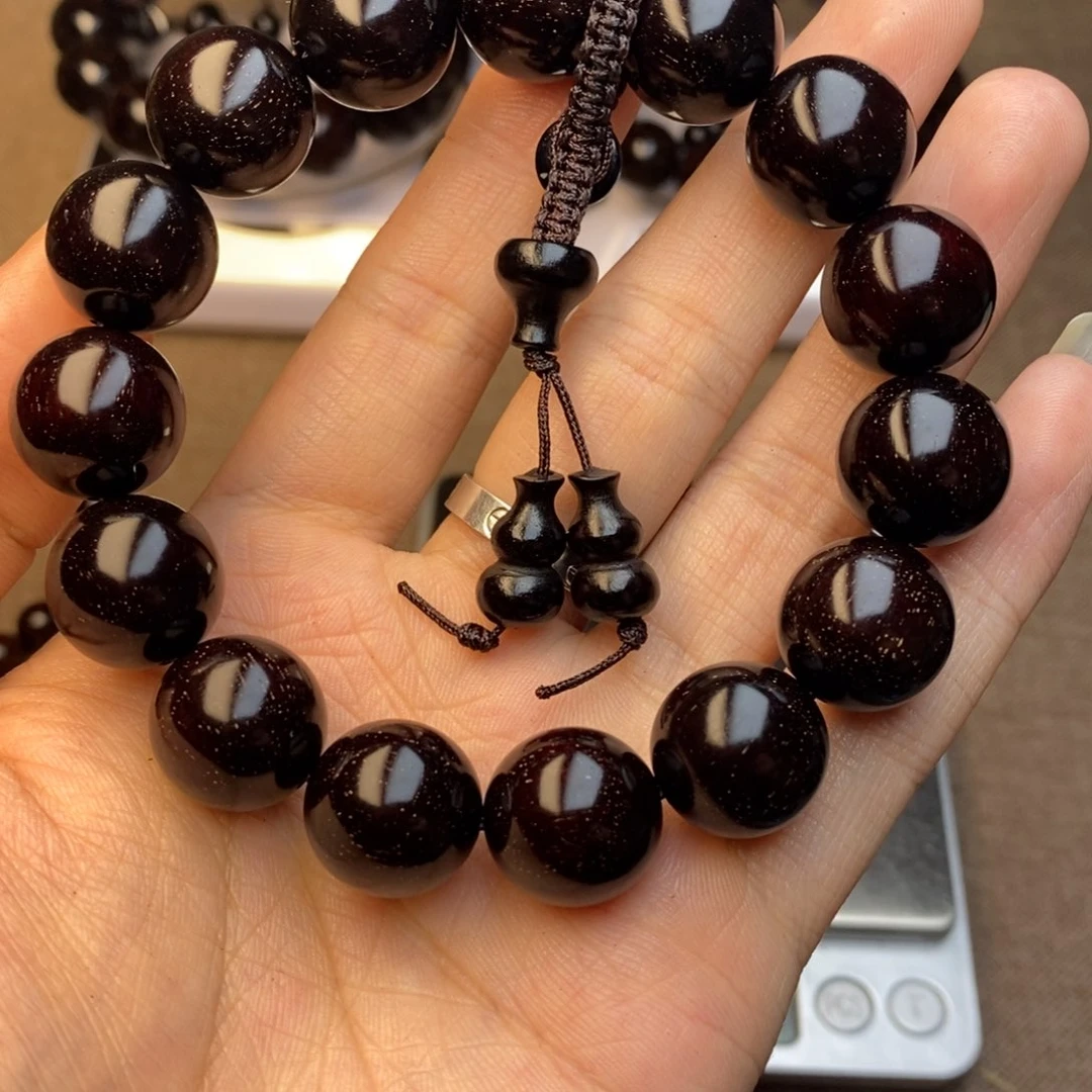 檀香紫檀（小叶紫檀）1.5 泥料满星