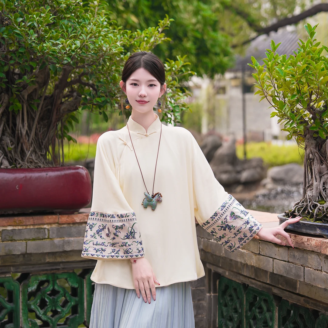 一枕槐安·【相宜】新中式时尚日常百搭常规款立领汉服春季女装内搭