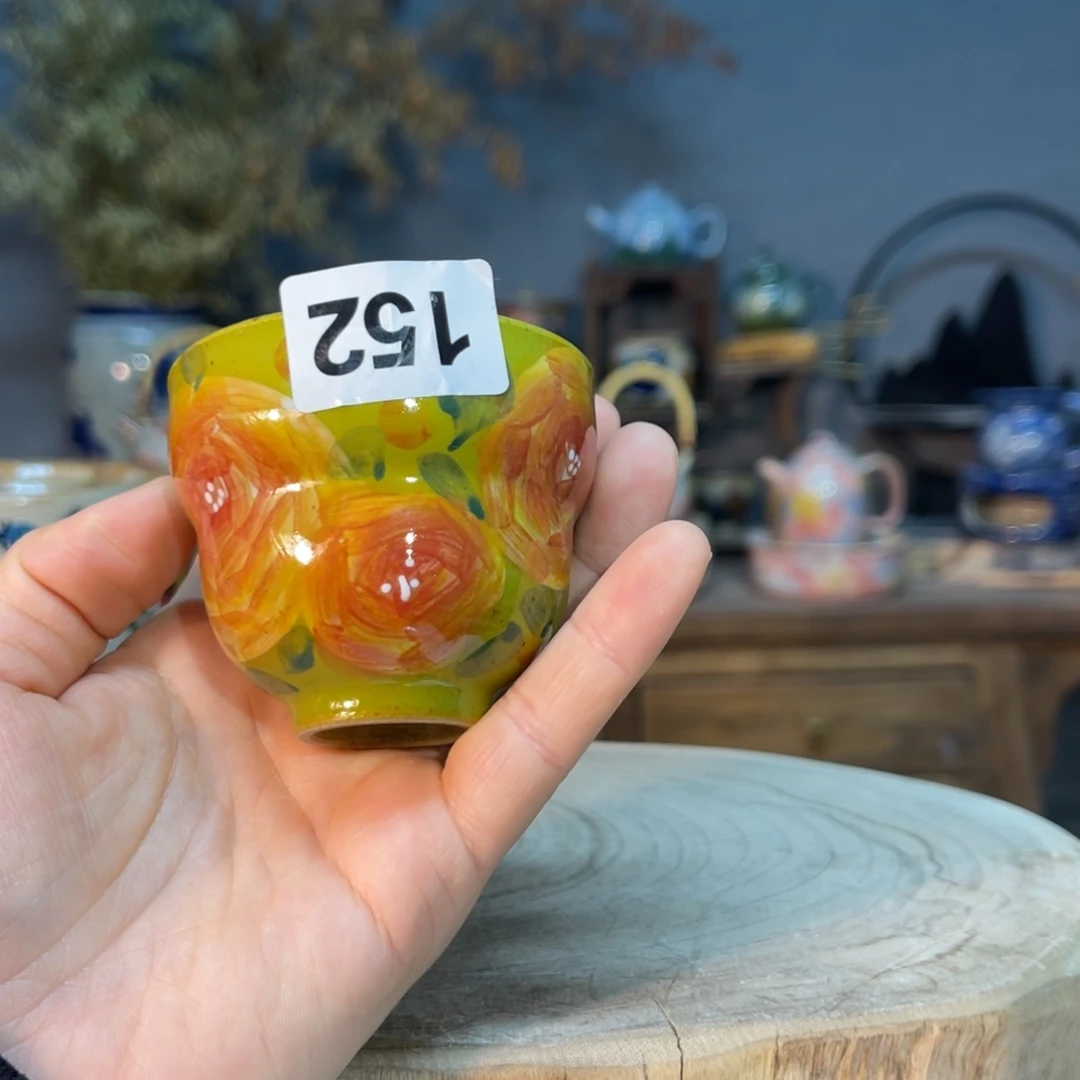 杯素浅陶瓷手工手绘