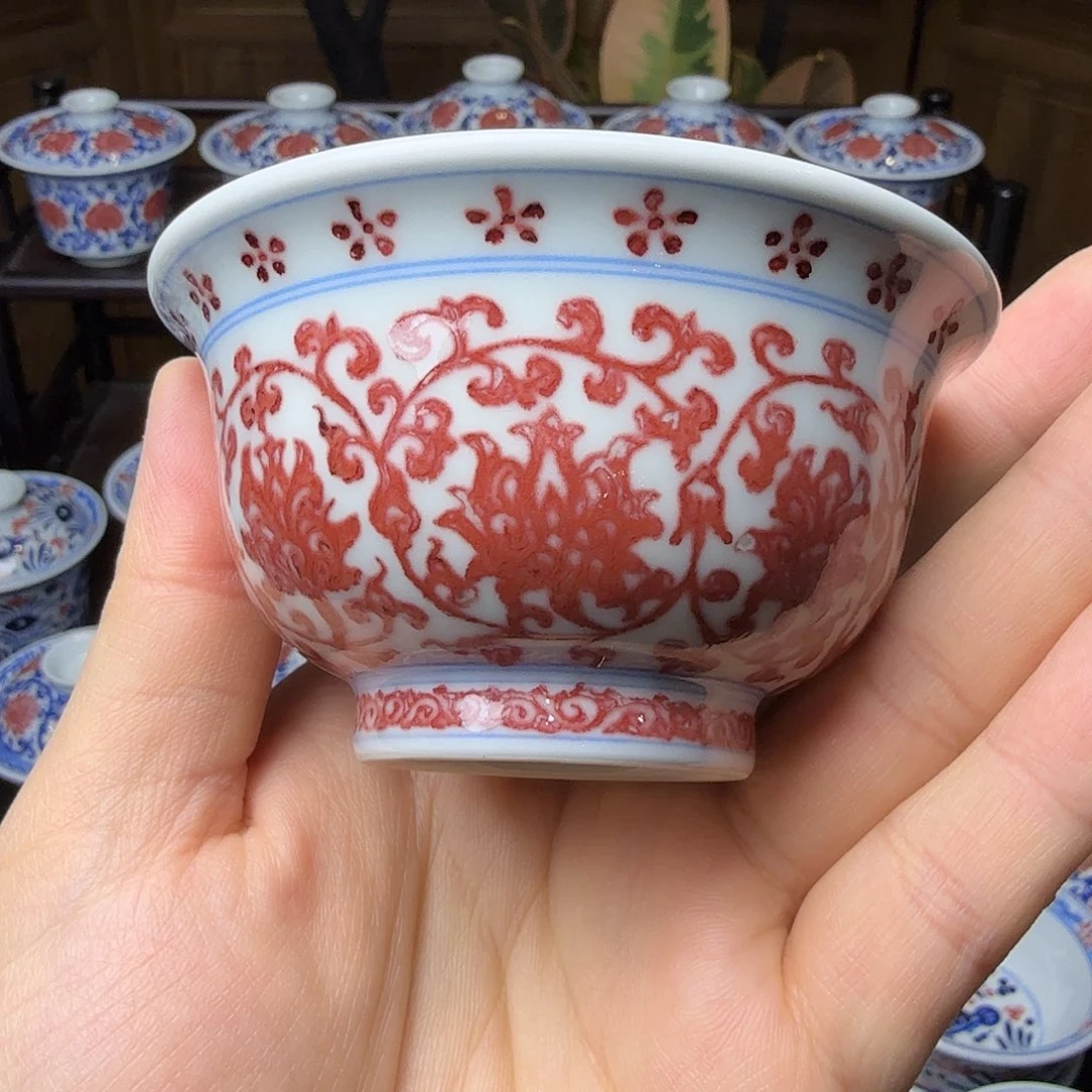 釉里红压手杯活动款