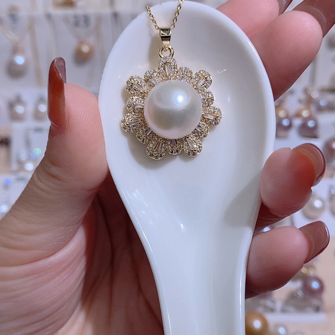 淡水珍珠吊坠(赠链)未镶嵌w14.3