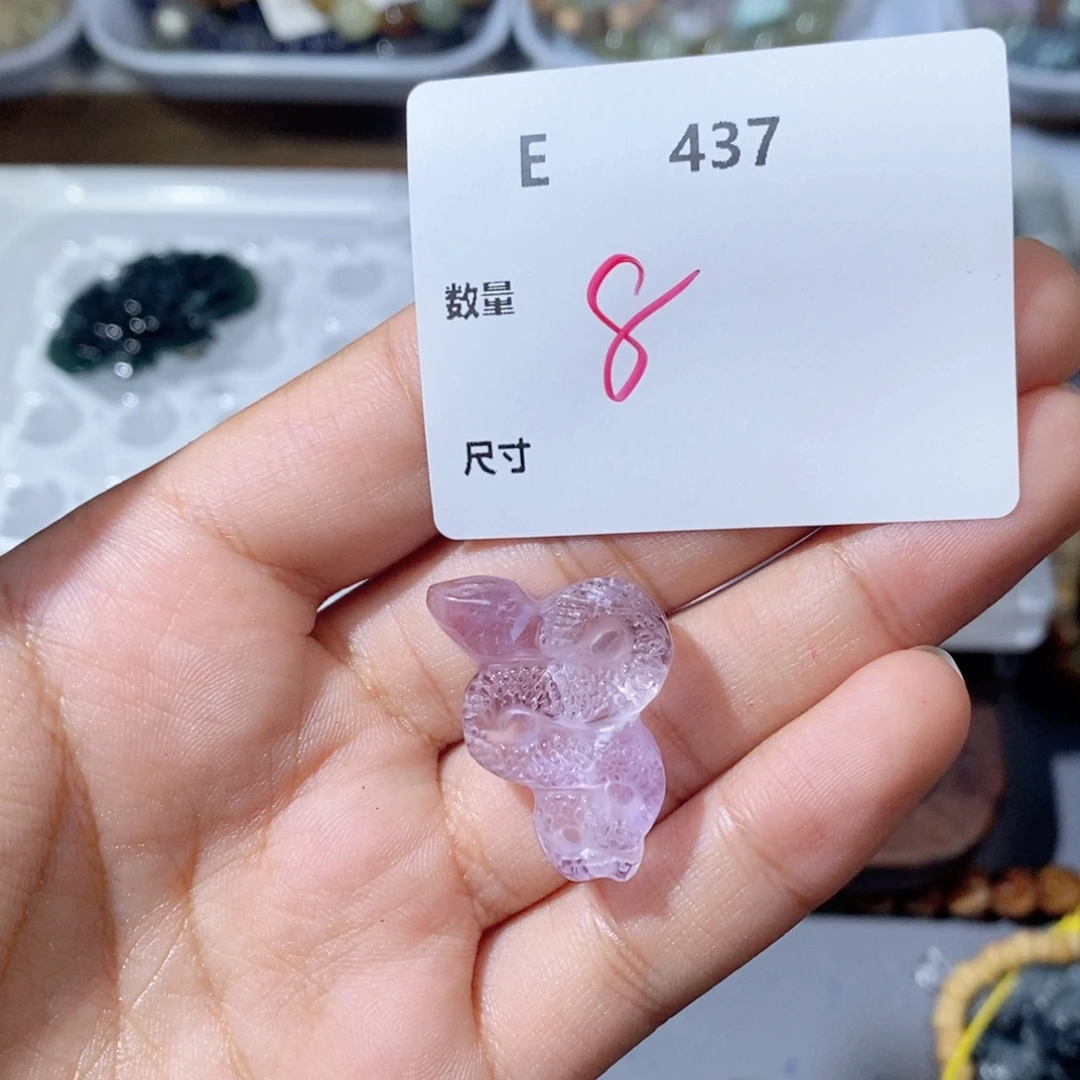 颈饰银S925镶嵌紫晶E437