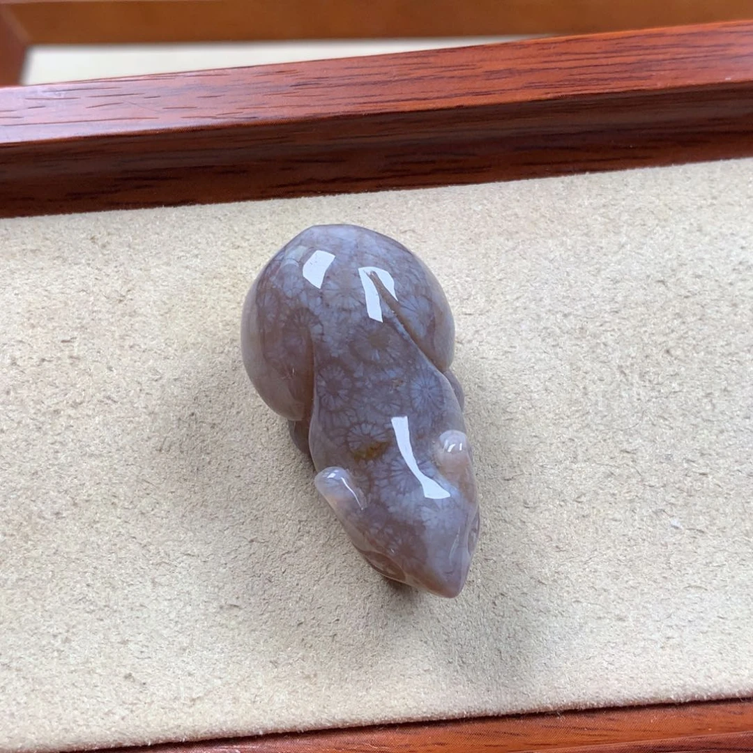 未镶嵌双十一85折 漏255/个。05硅化珊瑚（珊瑚玉）