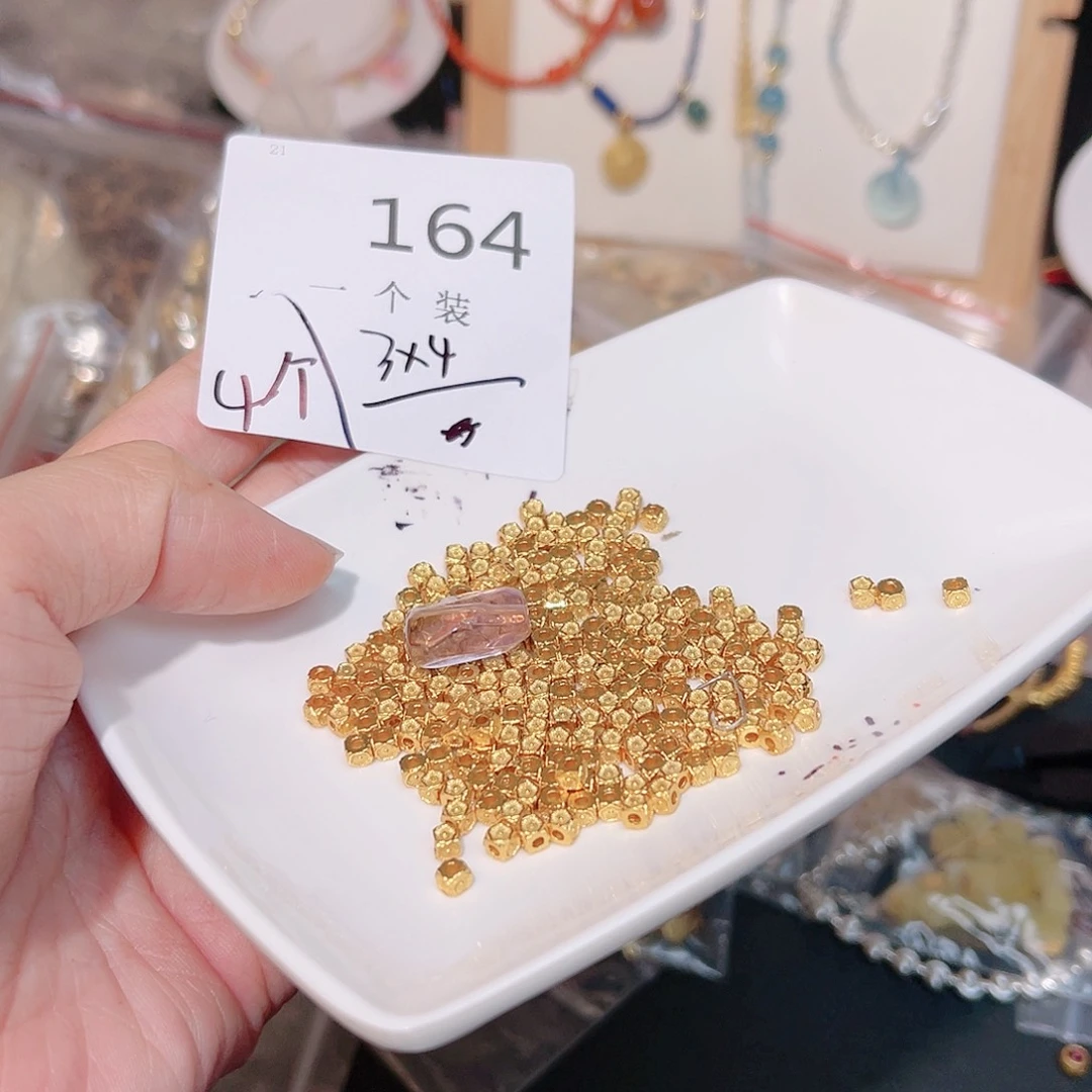 紫晶珠宝半成品银S925镀金镶嵌164