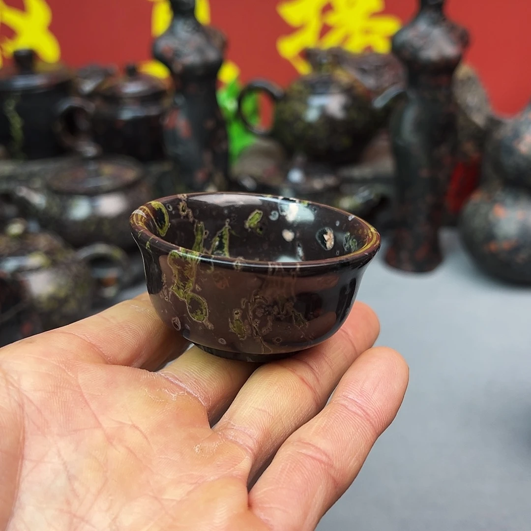 梅花玉鱼缸石茶周边微瑕不退不换