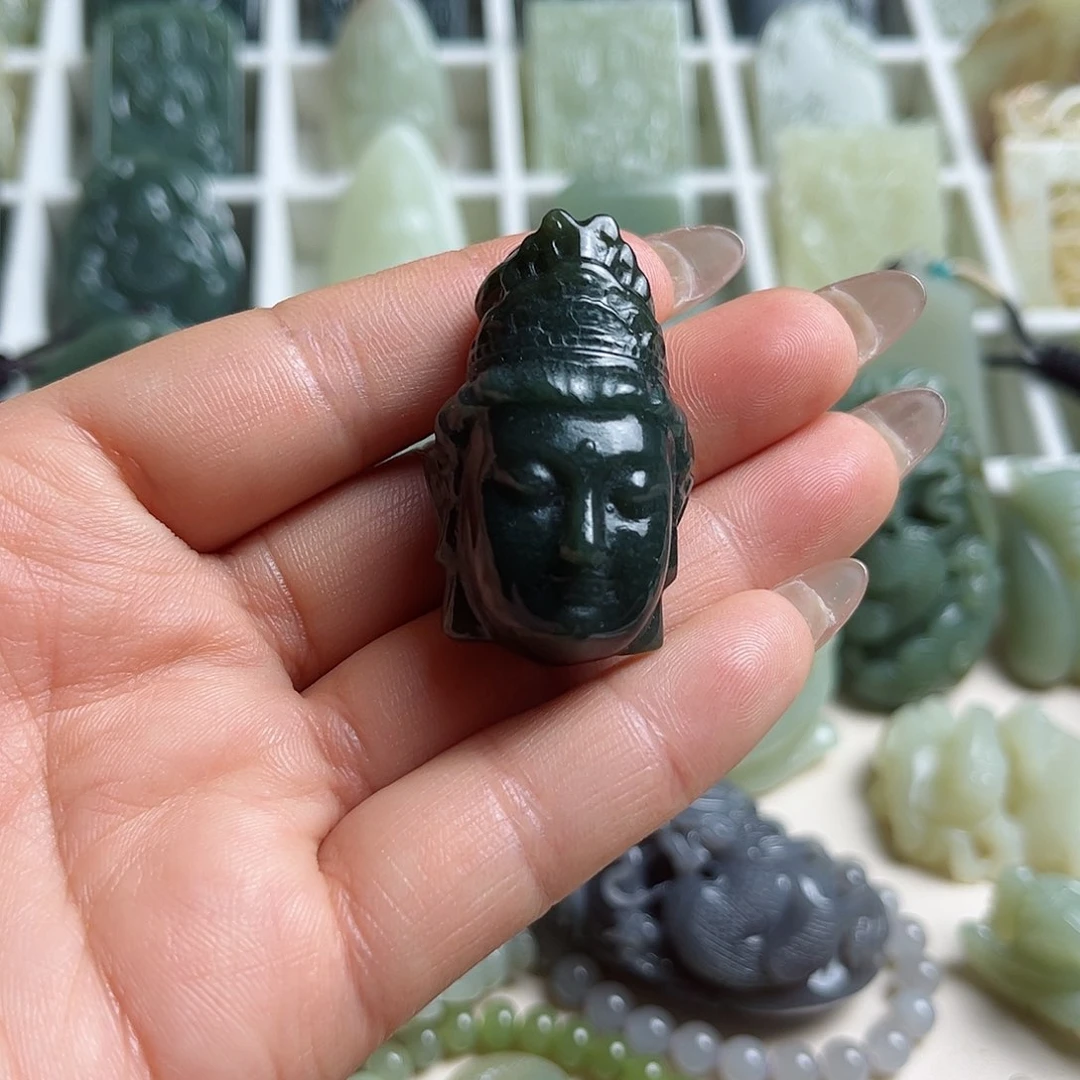 和田玉未镶嵌挂件