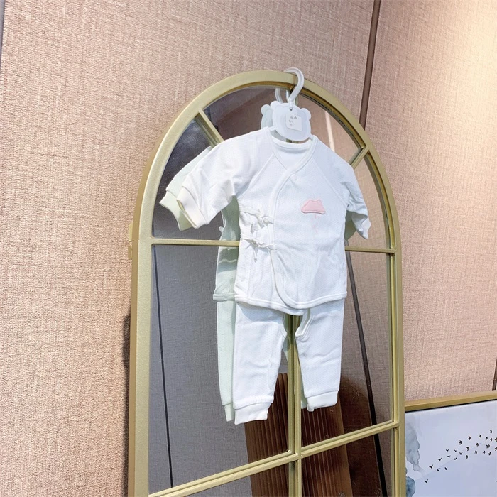 AR090  宝宝白色上衣裤子套装