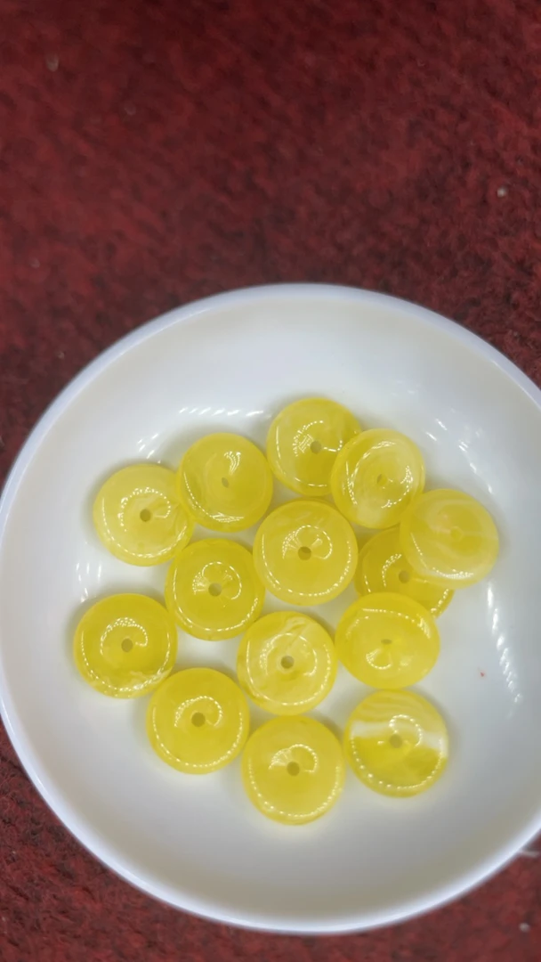 【全品珠宝】天然蜜蜡平安扣y191 5颗